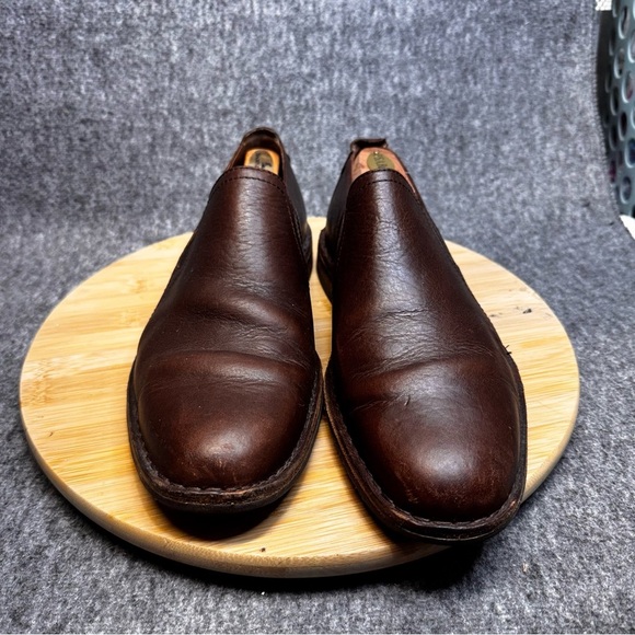 Trask Blaine Venetian Leather Slip On Loafers Shoes Mahogany Brown Mens Sz 9 - Picture 2 of 13